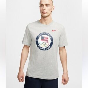 NEW The Nike tee gray USA Olympics dri fit shirt M